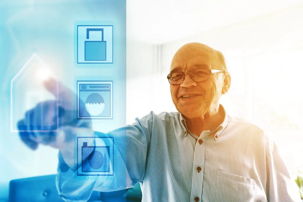 Smart Home intelligente Fenster und Türen